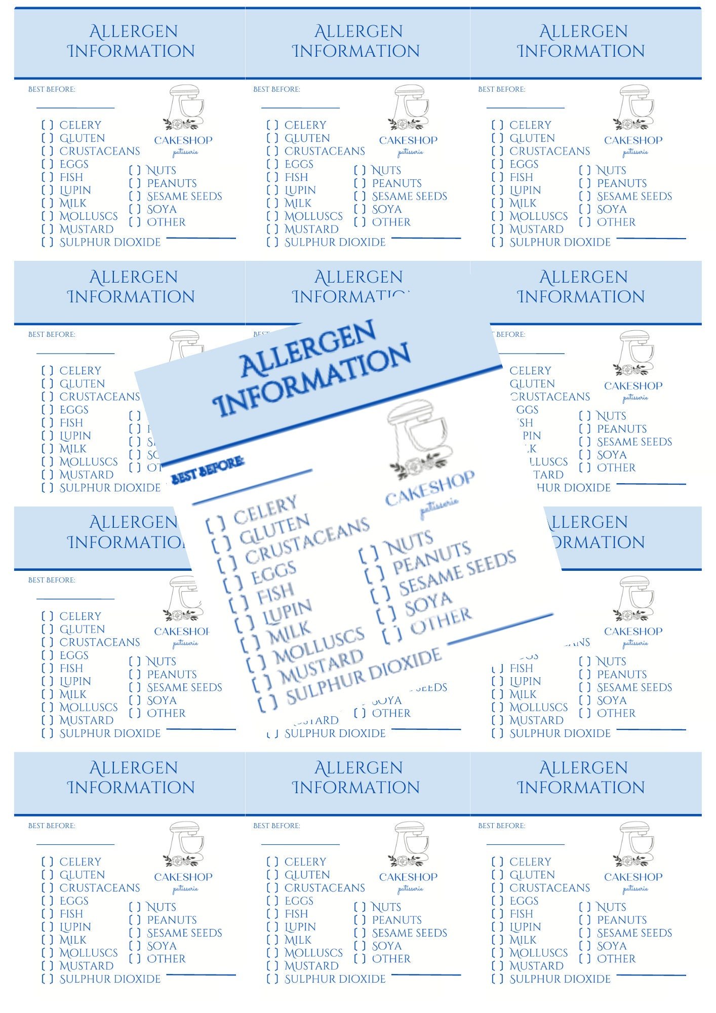 Allergen Gloss Stickers - Image 5