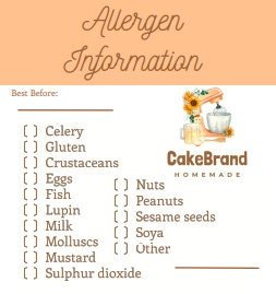 Personalised Allergen Stickers - Image 3