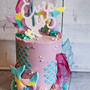 Mermaid Inspired Cake Topper