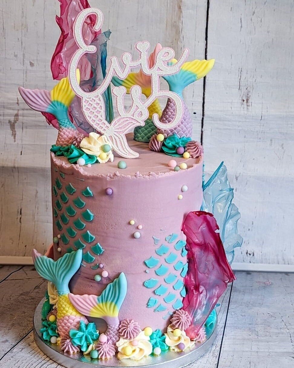 Mermaid Inspired Cake Topper