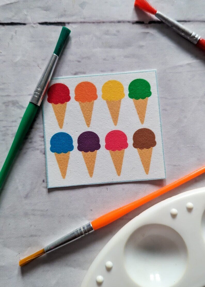 PYO Edible Ice cream Themed Paint Palette