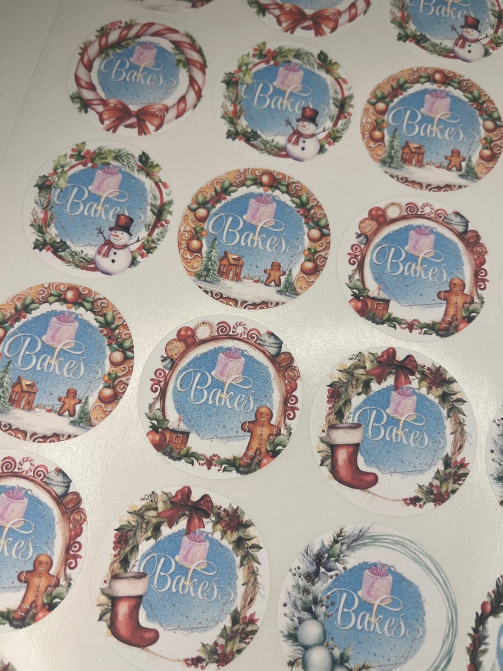 Customisable Christmas Logo Stickers - Image 2