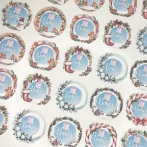 Customisable Christmas Logo Stickers