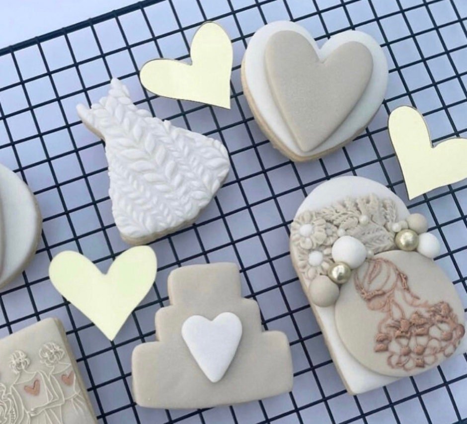Acrylic Block Heart Toppers