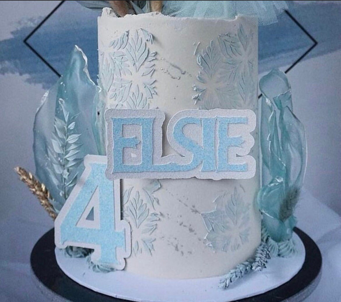 Frozen Name and Age Cake Charms - Image 4