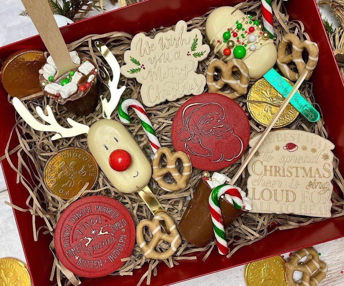 Acrylic Reindeer Antlers Cupcake Set