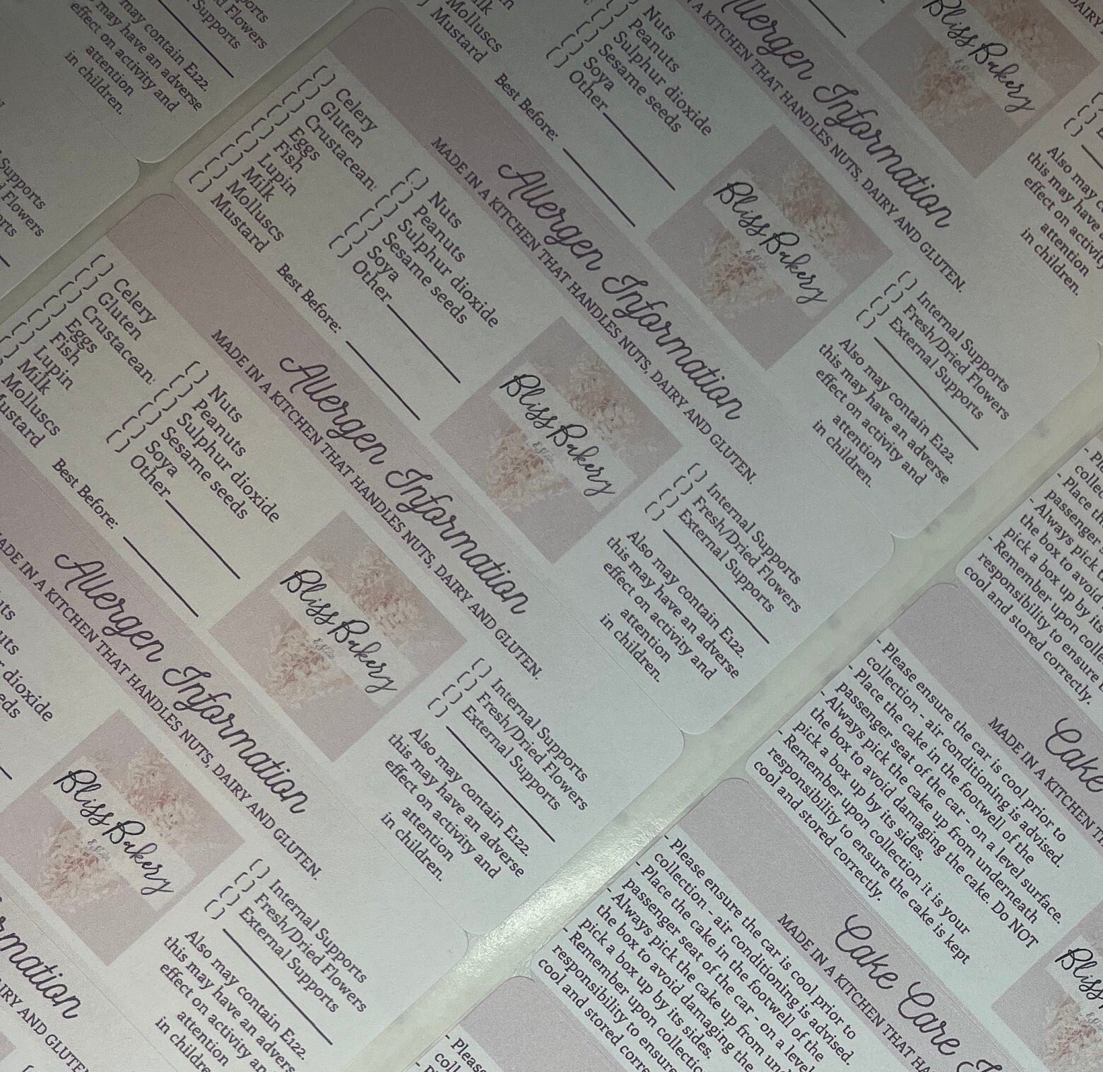 Personalised Allergen Gloss Stickers - Image 4