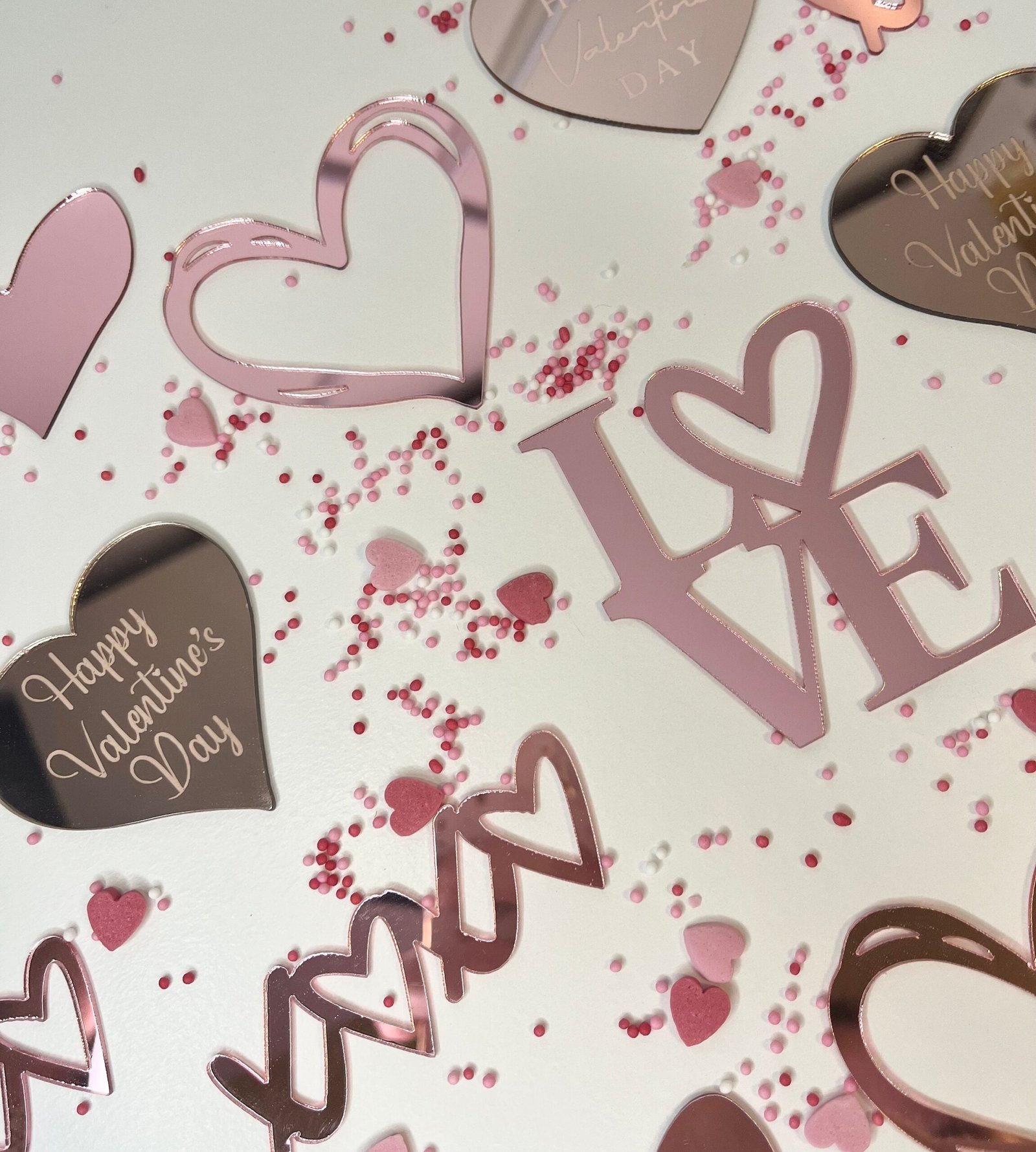 Acrylic Valentines Themed Cupcake Topper Bundle - Image 3