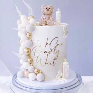 We Can Bearly Wait Card Cake Charm