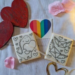 PYO Edible Rainbow Heart Paint Palette