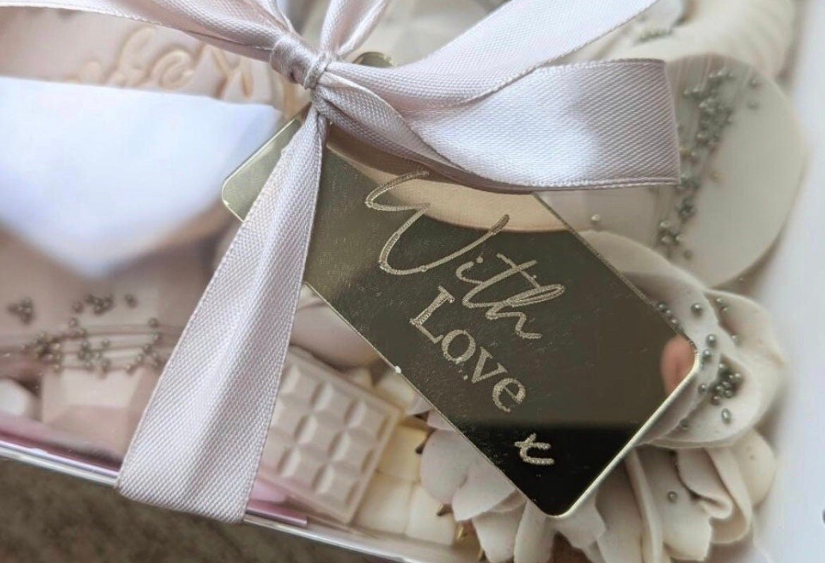 With Love Acrylic Tag - Image 2