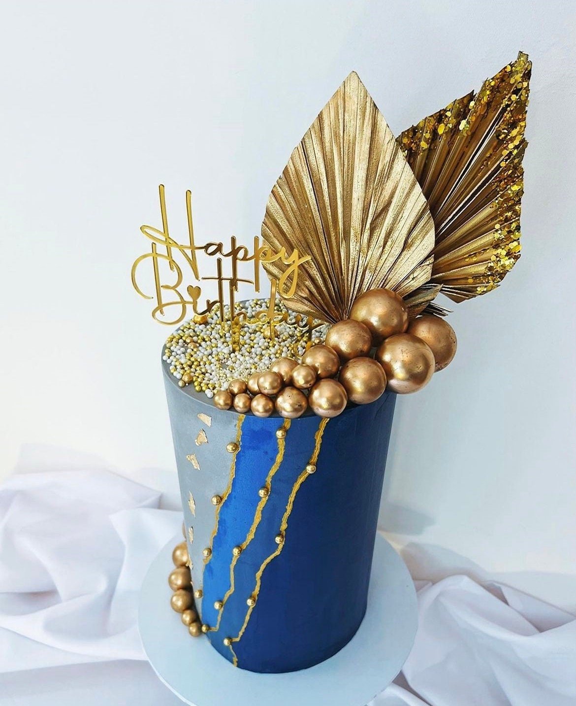 Acrylic Happy Birthday Cake Topper - Image 6