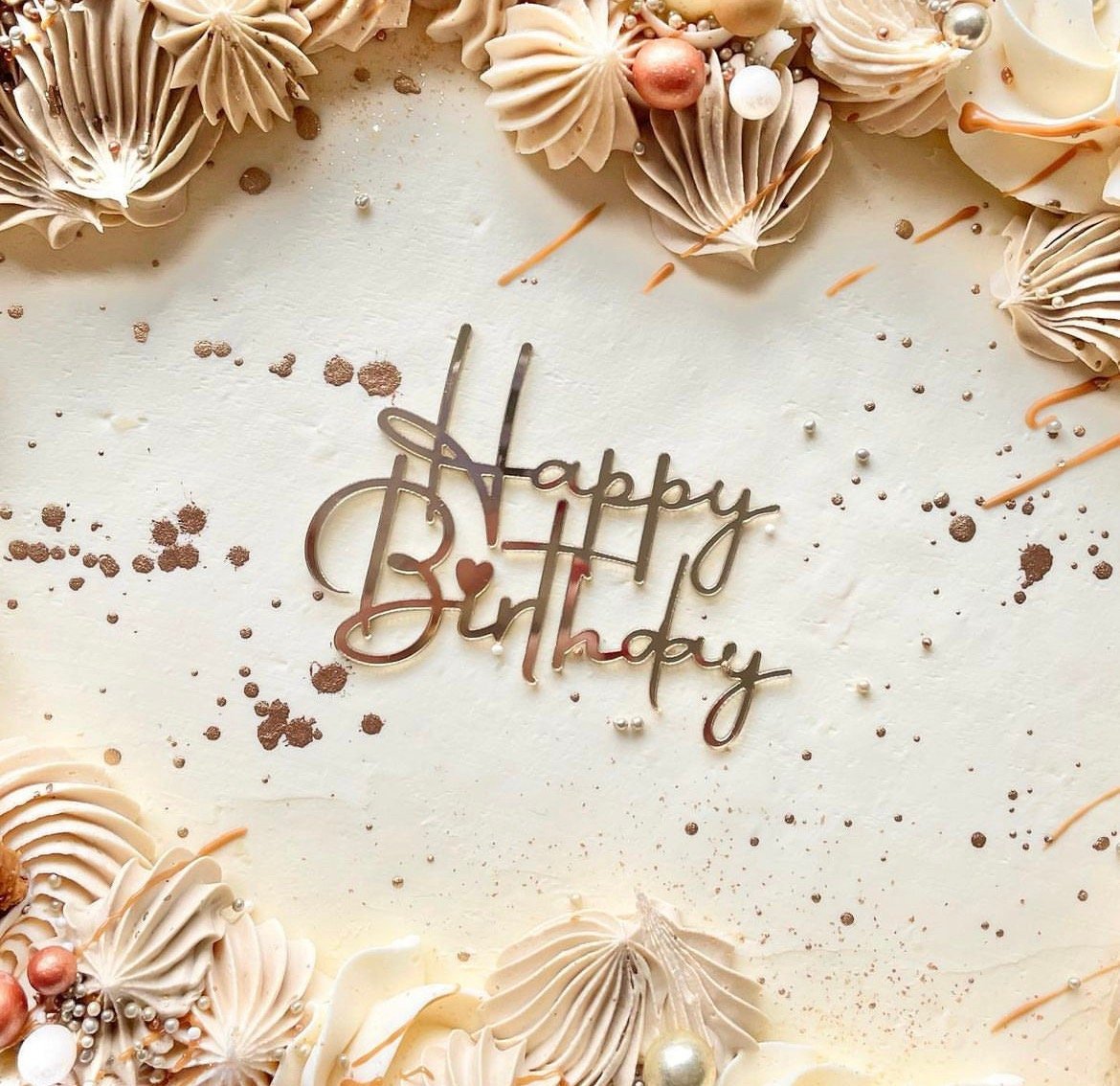 Acrylic Happy Birthday Topper - Image 2