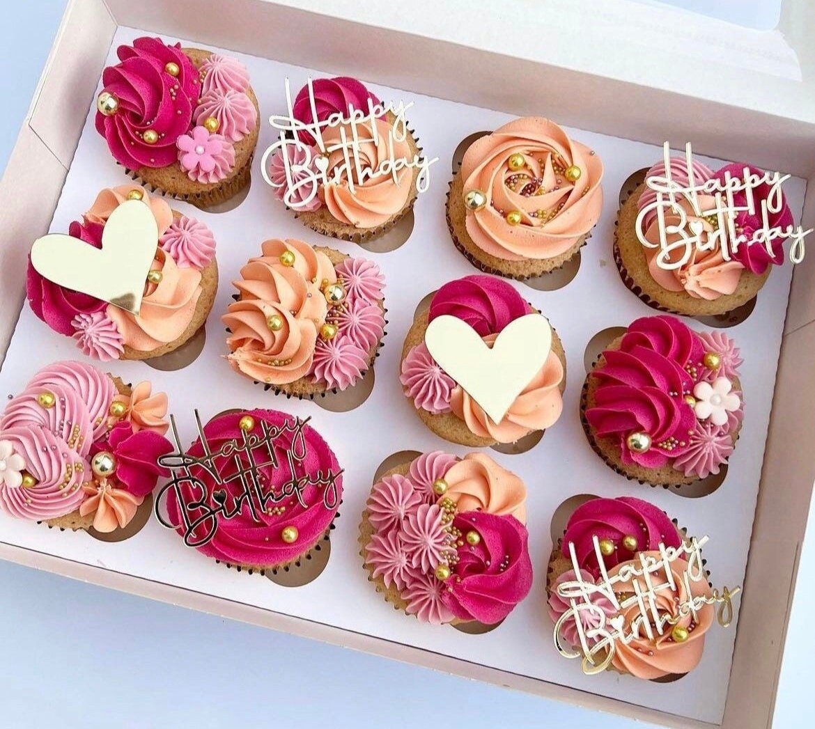 Launch Celebration Mystery Acrylic Box - Acrylic Cupcake Topper Bundle - Lovely Bubbly Makes - Random Bundle - Image 3