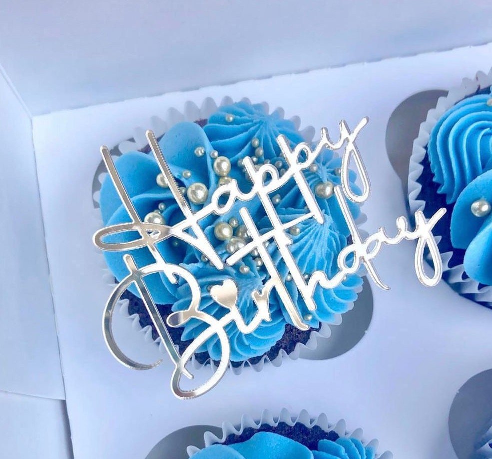 Acrylic Happy Birthday Topper - Image 3