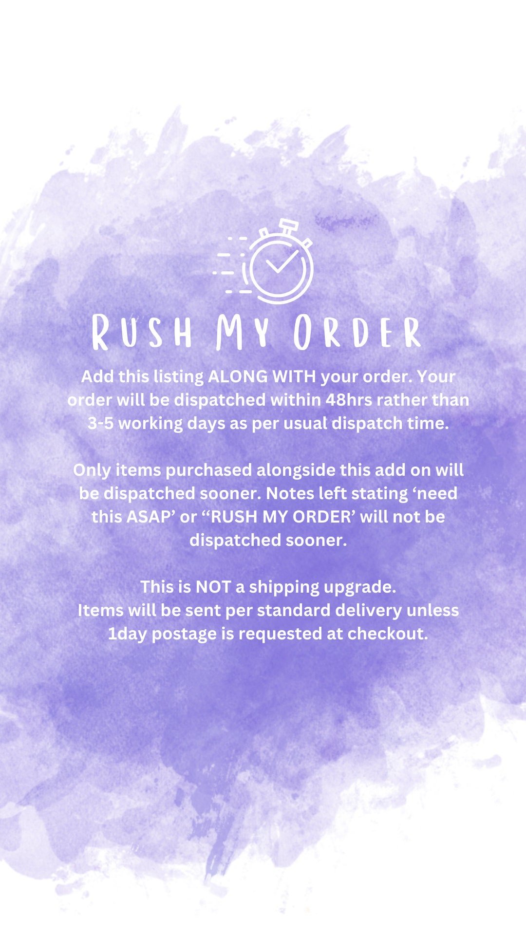 Rush My Order - Urgent Add On