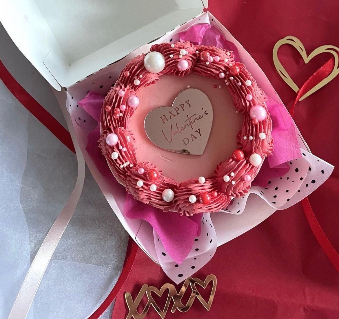 Acrylic Happy Valentines Heart Disc - Image 7