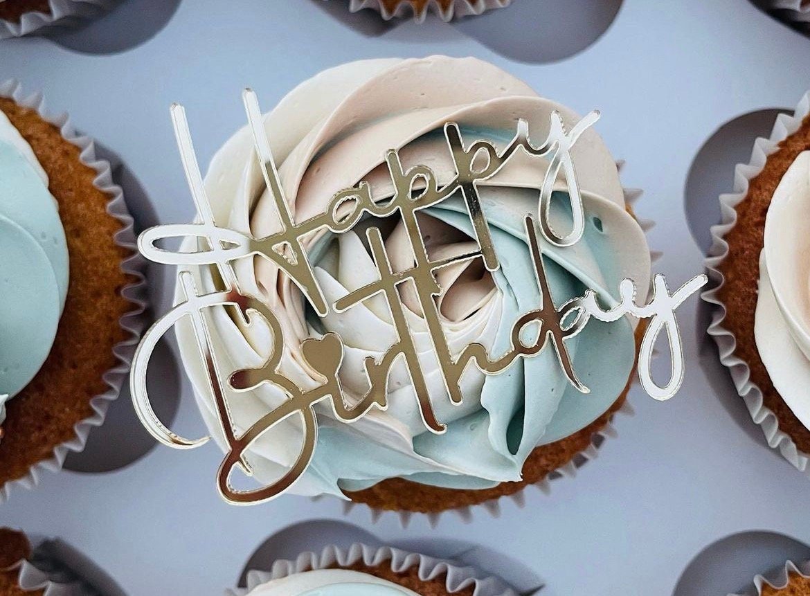 Acrylic Happy Birthday Topper