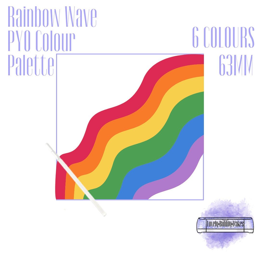 PYO Edible Rainbow Wave Paint Palettes