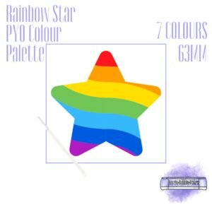 PYO Edible Rainbow Star Colour Paint Palettes