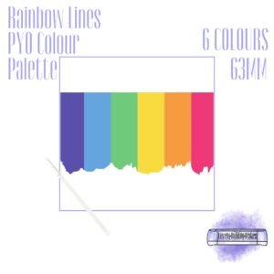 PYO Edible Rainbow Lines Paint Palettes