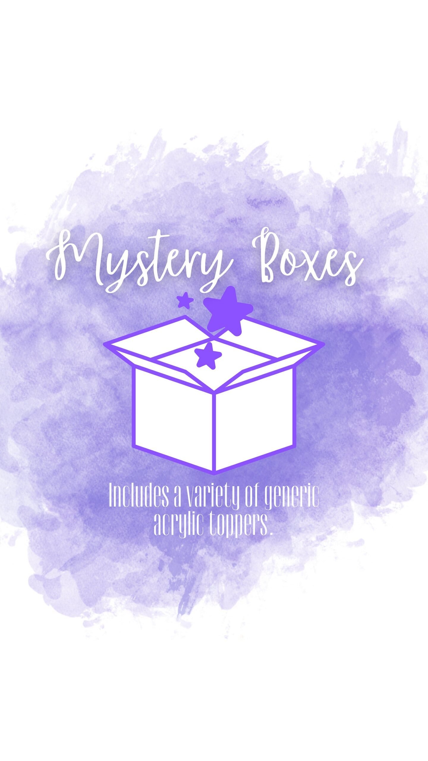 Launch Celebration Mystery Acrylic Box - Acrylic Cupcake Topper Bundle - Lovely Bubbly Makes - Random Bundle - Image 2