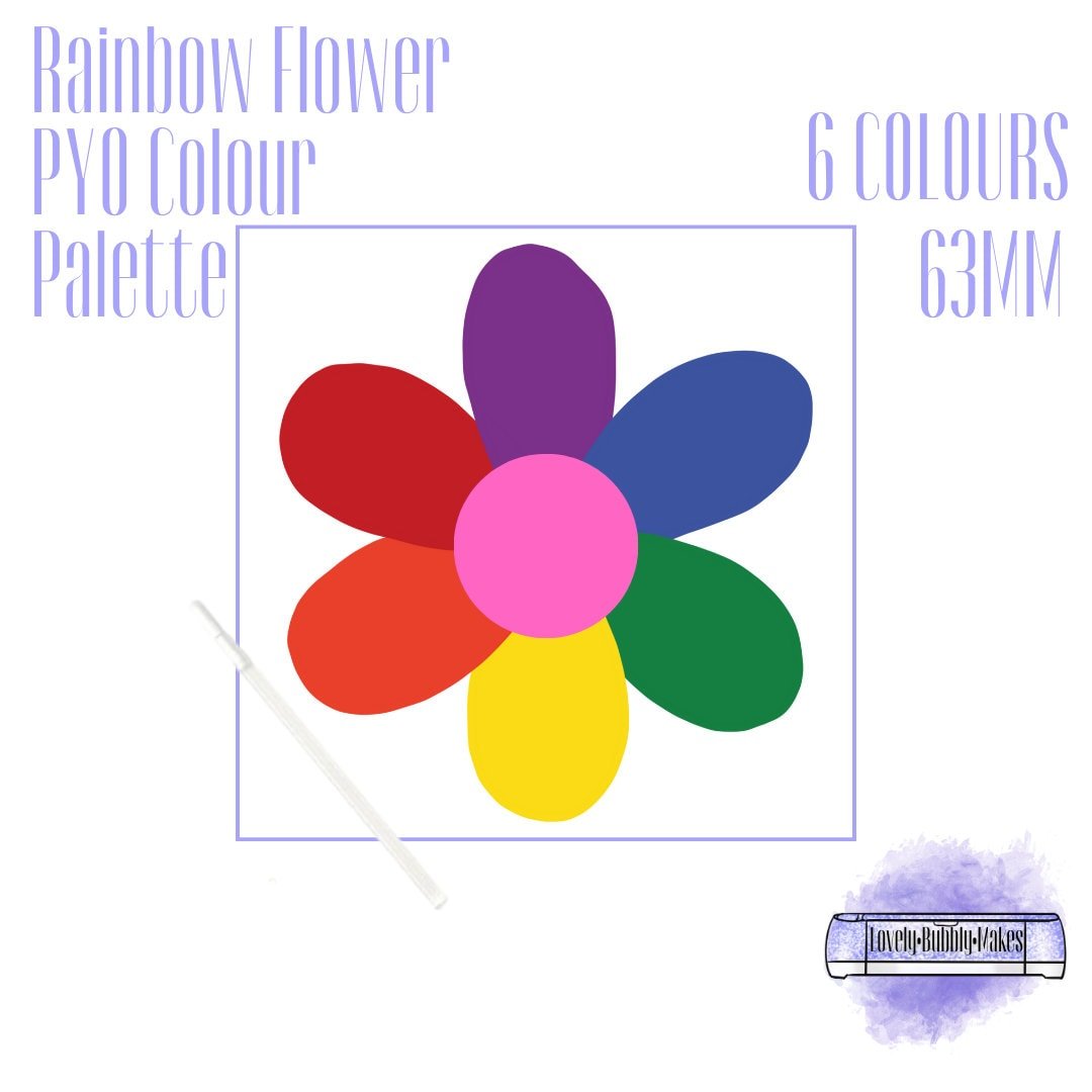 PYO Edible Rainbow Flower Paint Palettes
