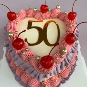 Acrylic Number Cake Charm