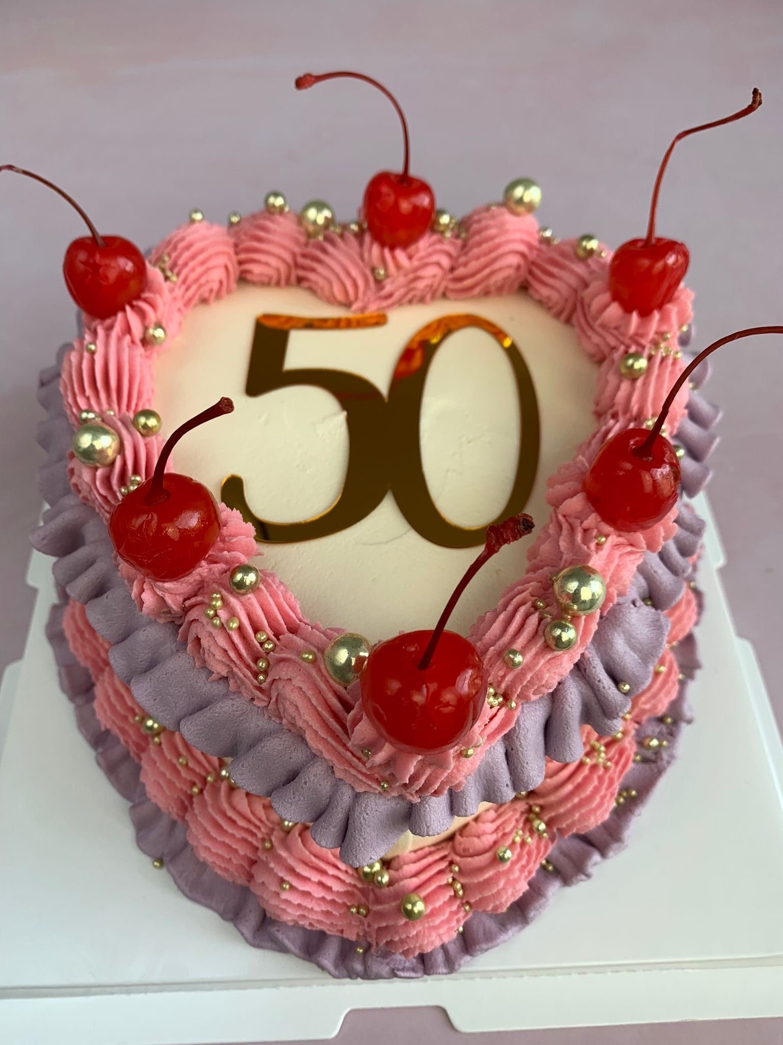 Acrylic Number Cake Charm