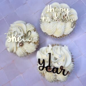 Name, Number/Years &  Happy Anniversary Topper Bundle