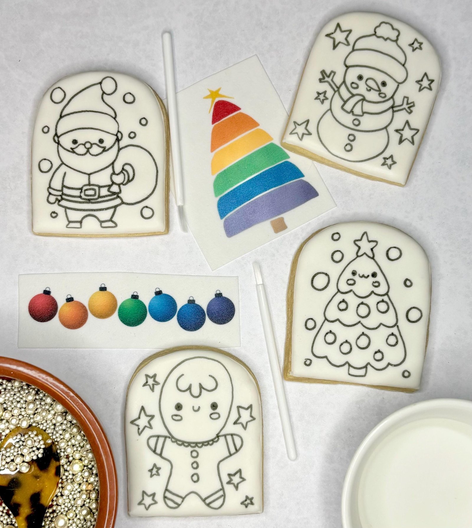 Christmas PYO Edible Paint Palette
