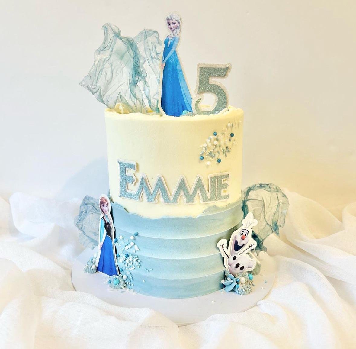 Frozen Name and Age Cake Charms - Image 2