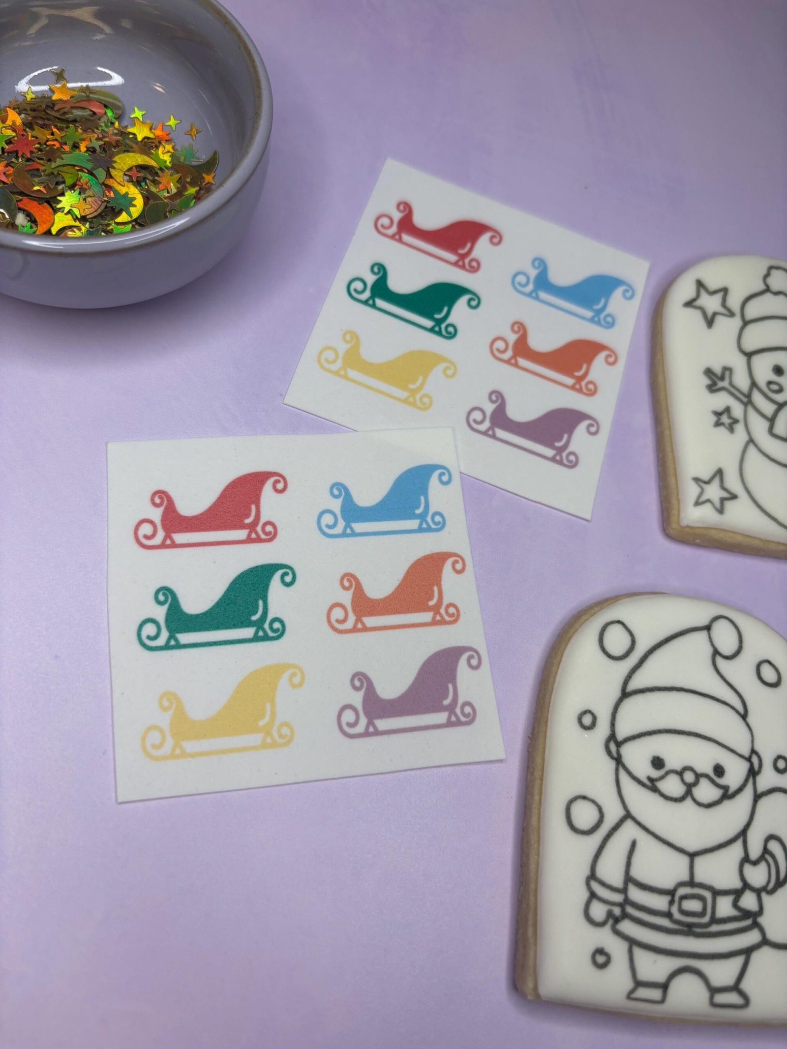 Santa Sleigh PYO Edible Paint Palette