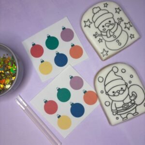 Christmas Bauble PYO Edible Paint Palette