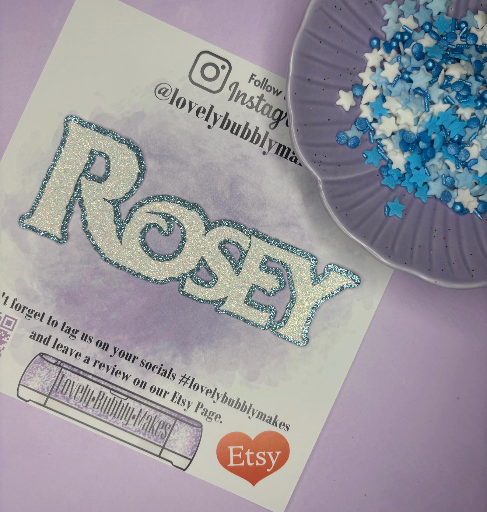 Frozen Name and Age Cake Charms