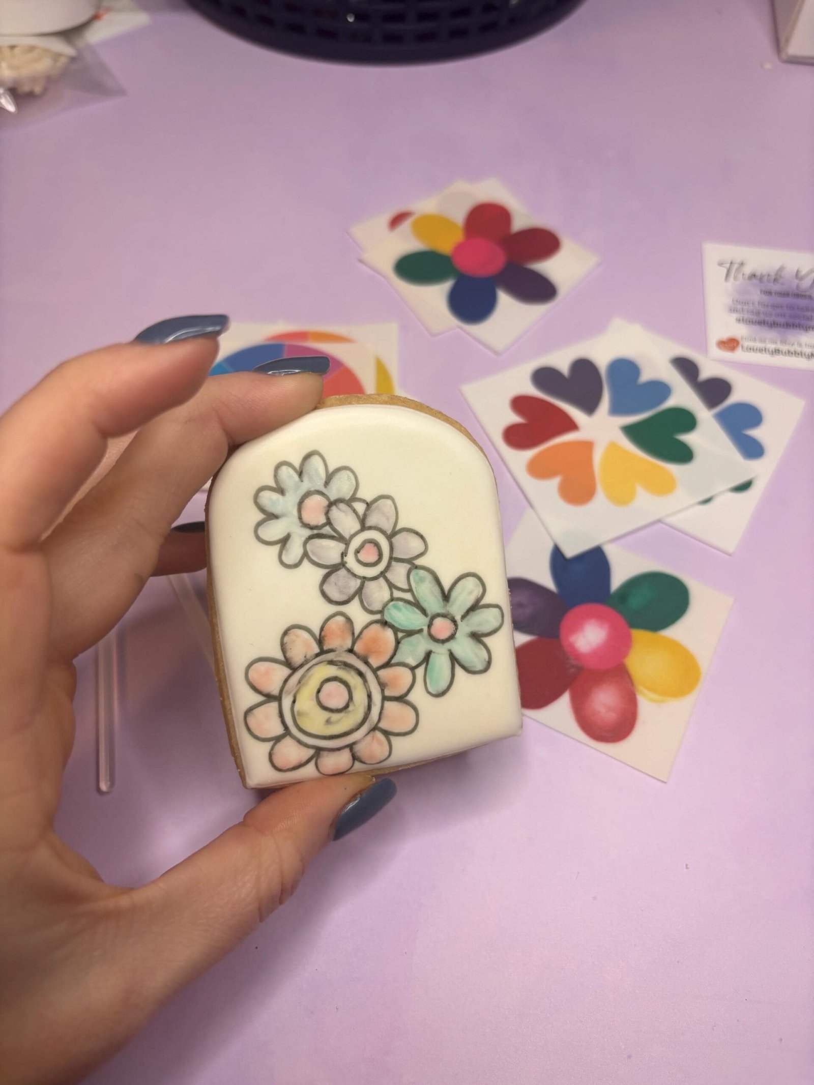 PYO Edible Rainbow Flower Paint Palettes - Image 2