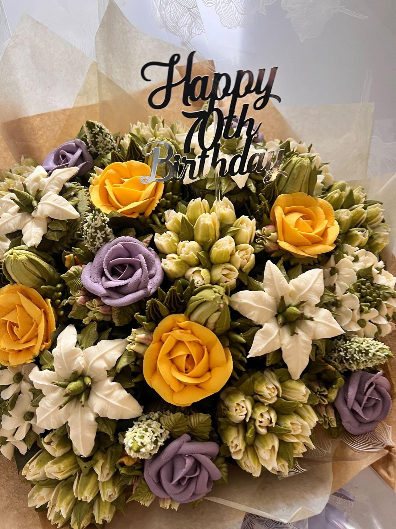 Birthday Cake / Cupcake Topper - Happy Age Birthday Name - Image 5