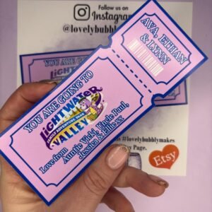 Personalised Printed Gift Ticket