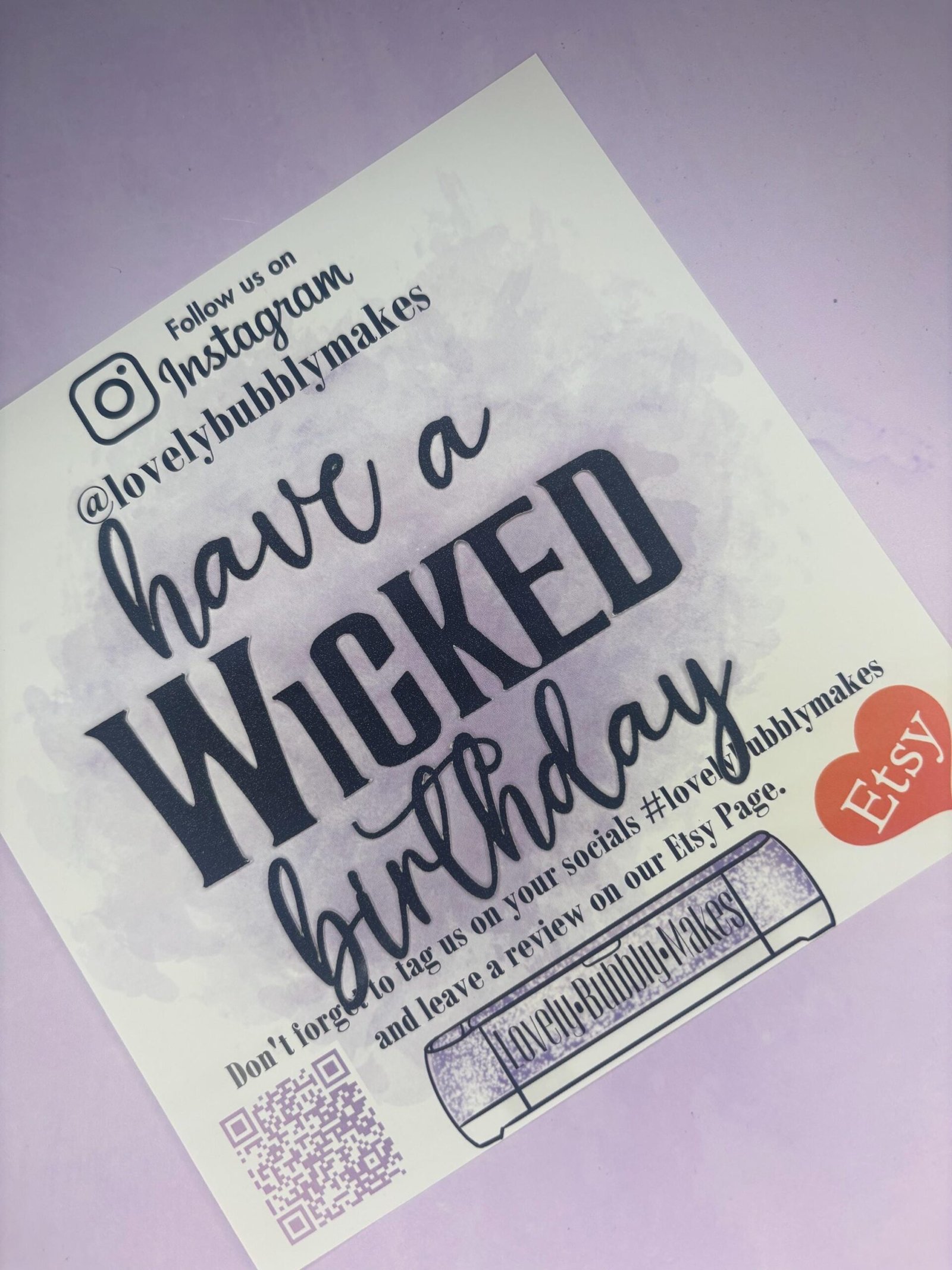 Wicked Birthday Cake Topper Charm