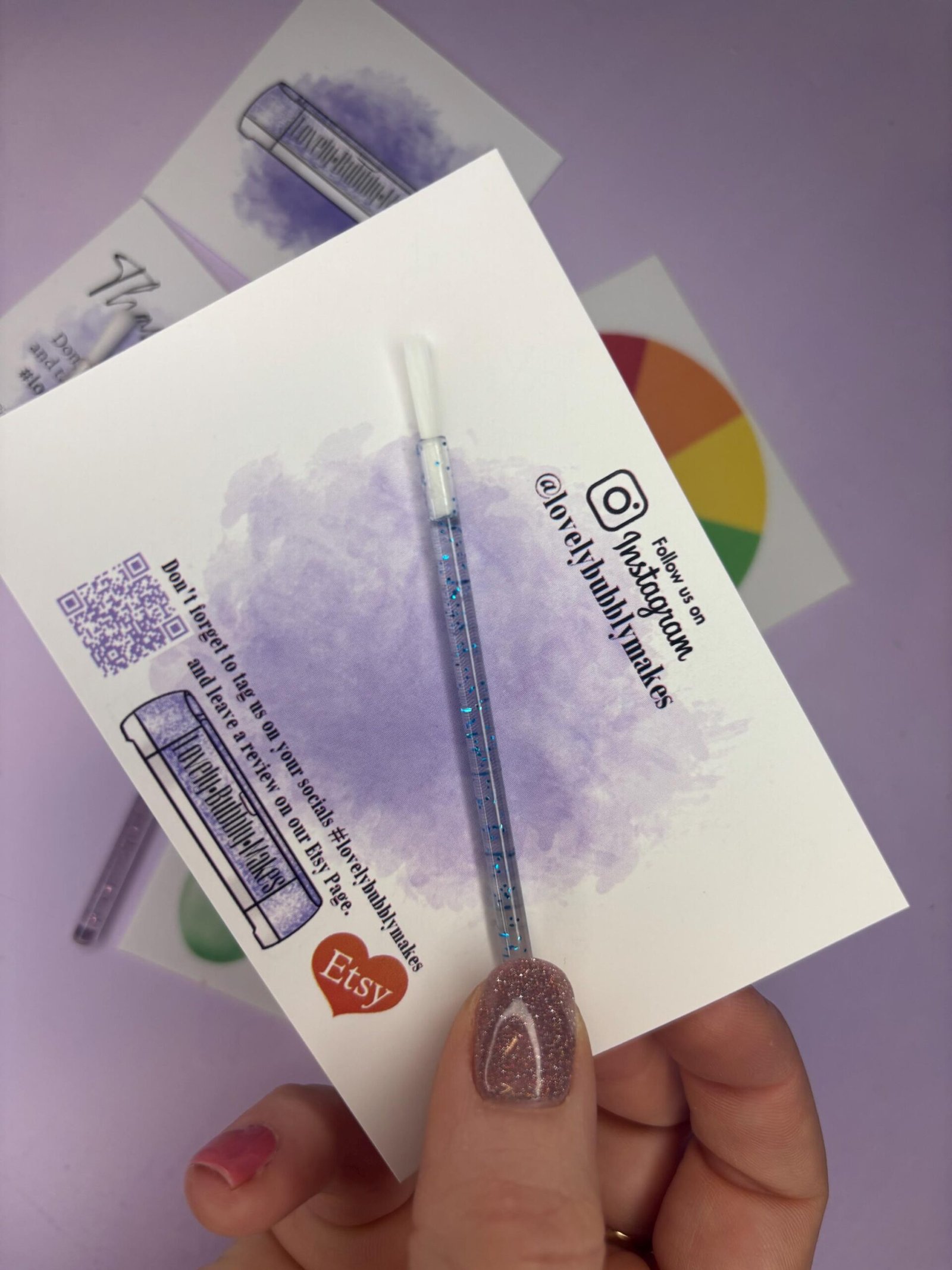 Glitter Mini Disposable Paint Brush - Image 7