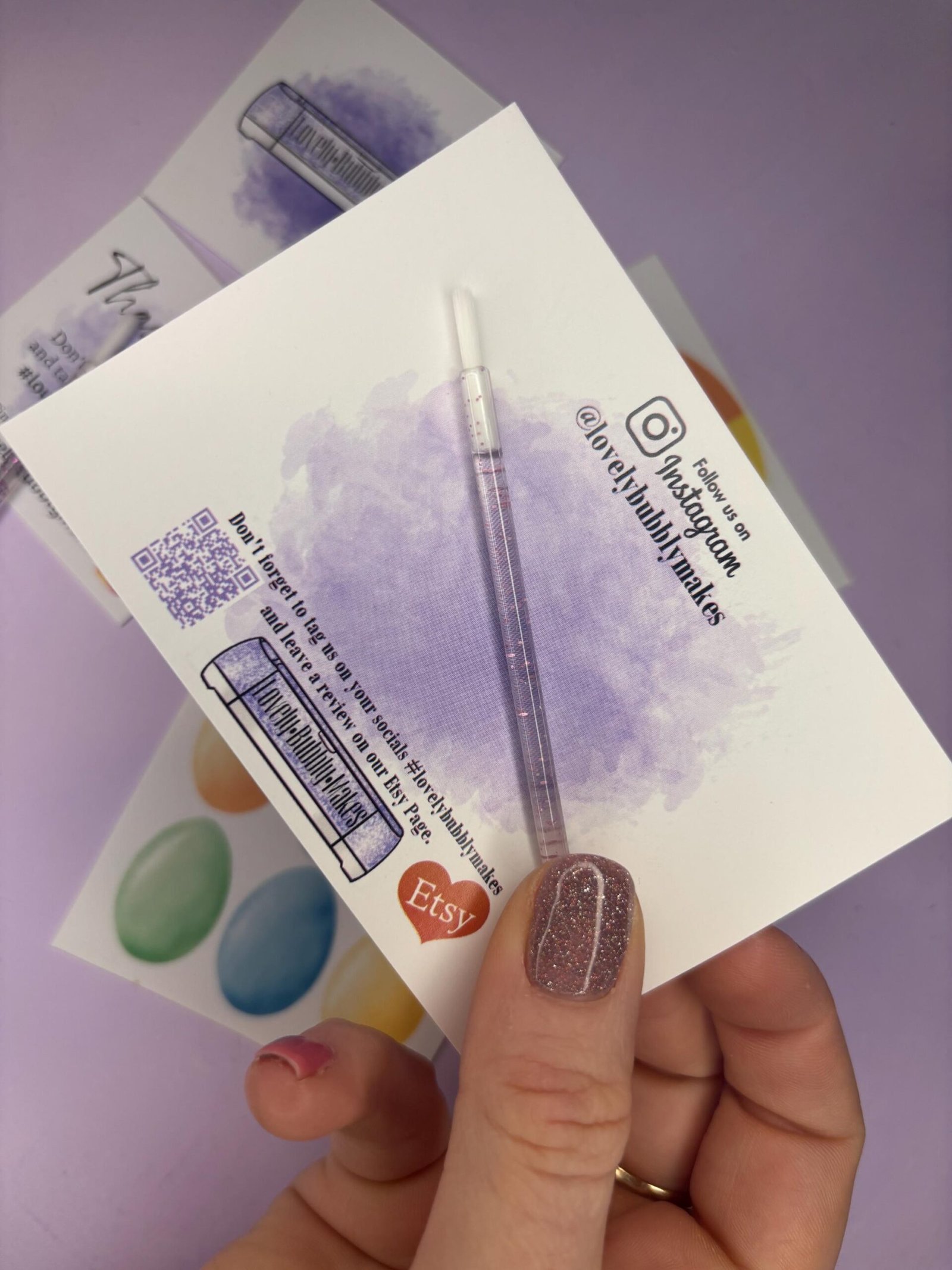 Glitter Mini Disposable Paint Brush - Image 8