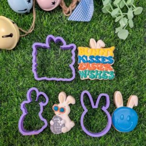 Bunny Kisses, Easter Wishes Cookie Cutter