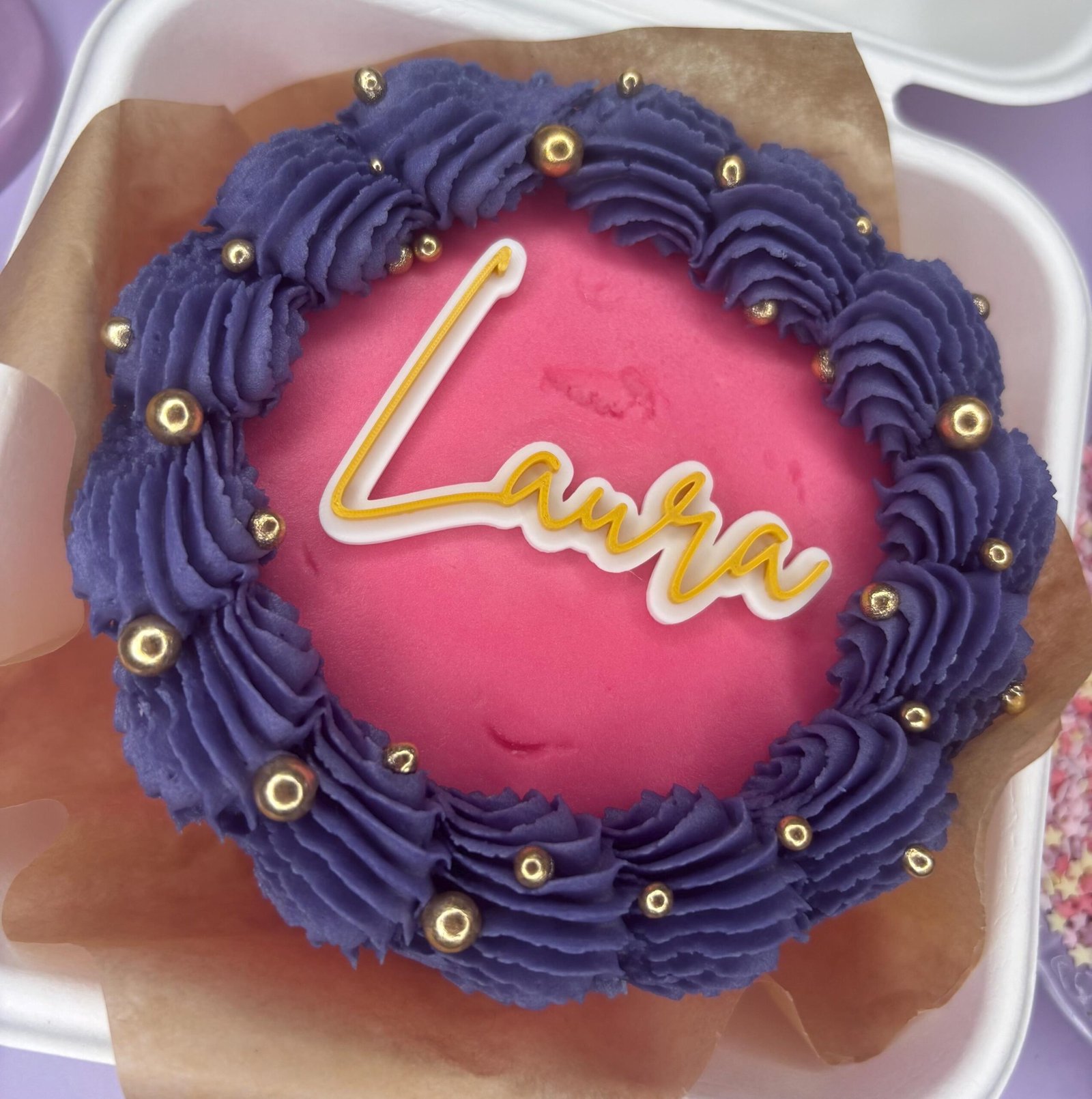 Layered Acrylic Name Charm