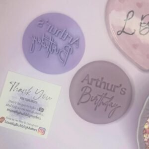 Personalised *names* birthday Cookie Stamp Embosser