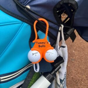 Personalised Dual Golf Ball Holder with Name