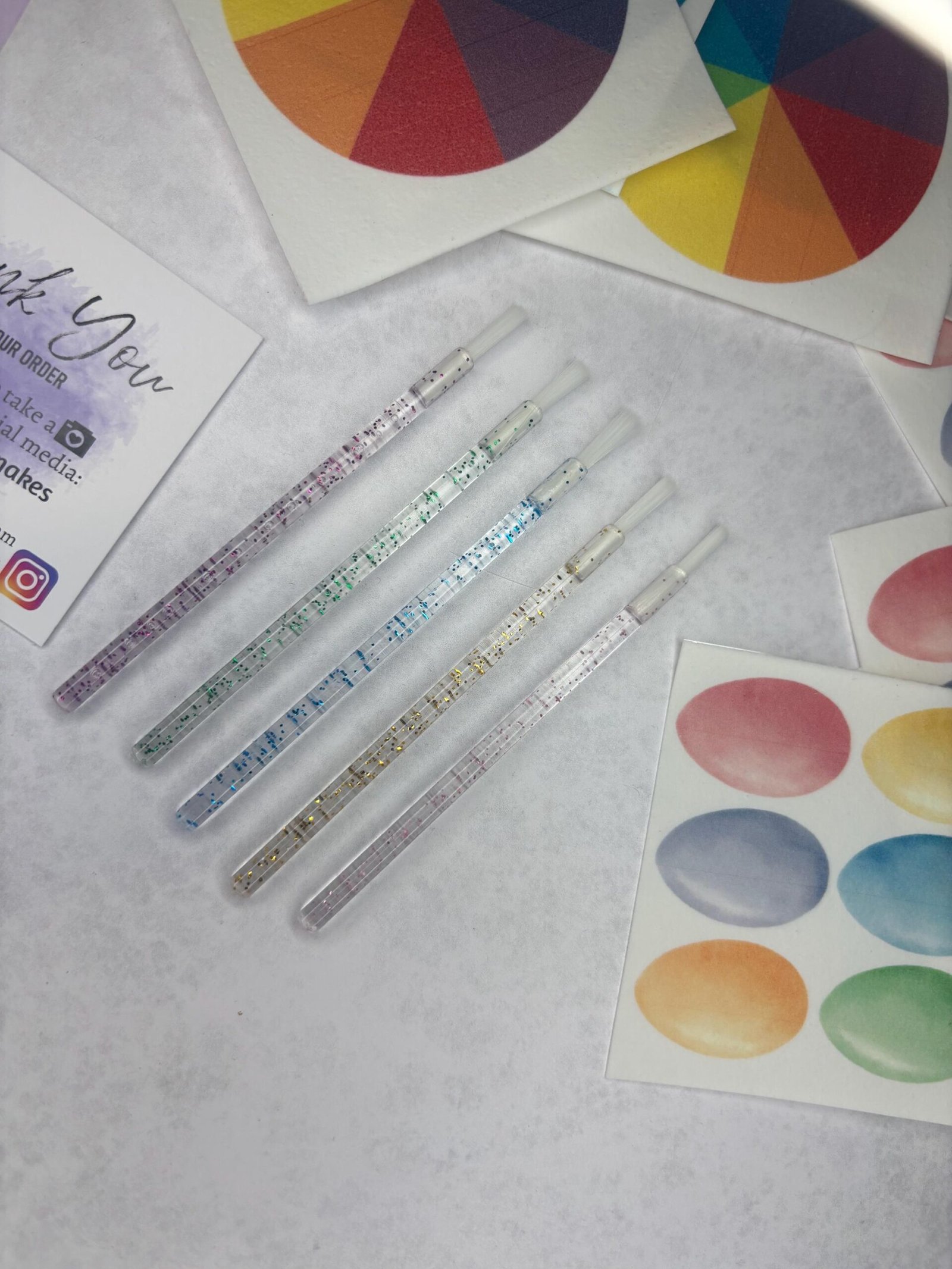 Glitter Mini Disposable Paint Brush - Image 3