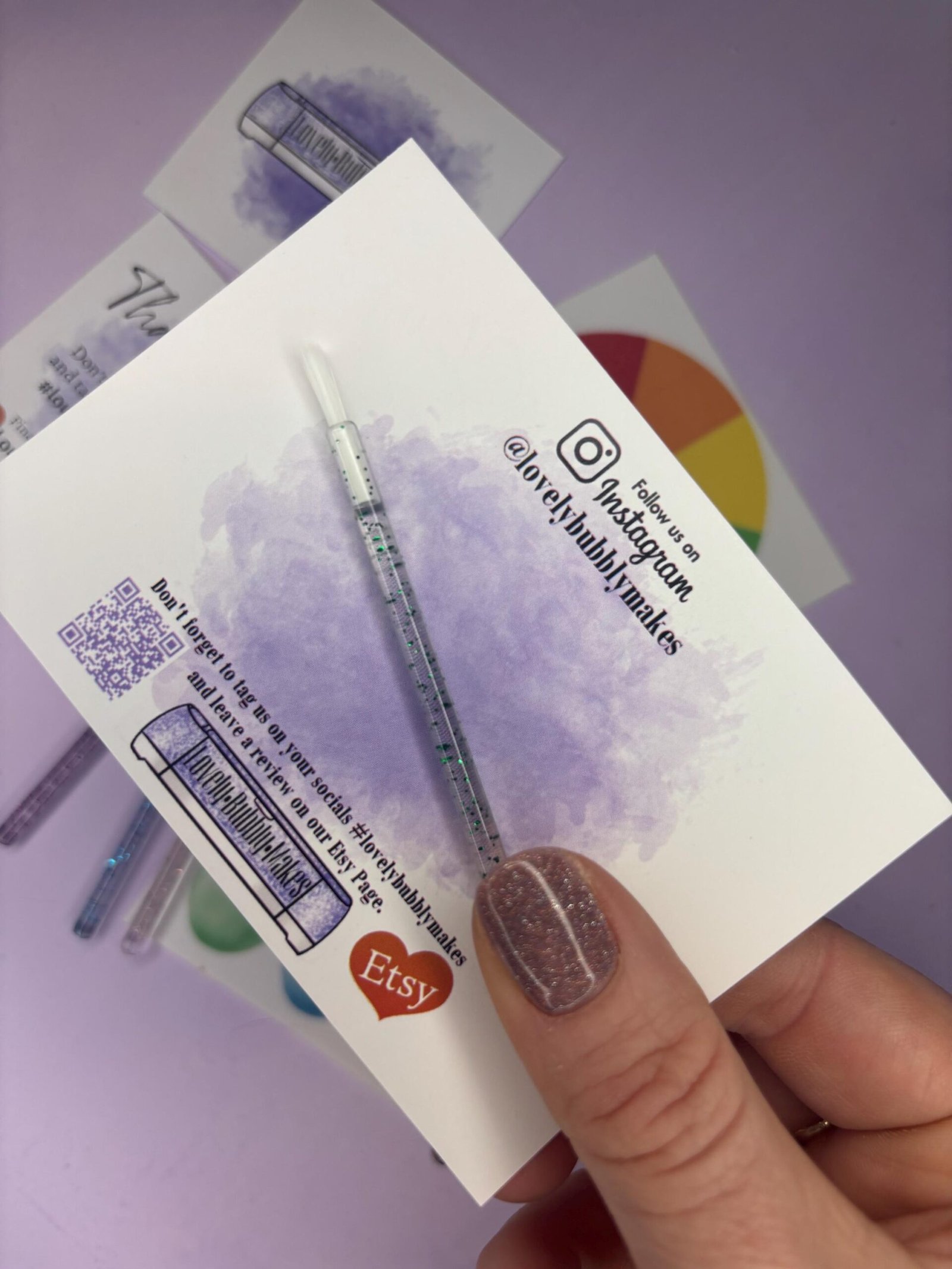 Glitter Mini Disposable Paint Brush - Image 6