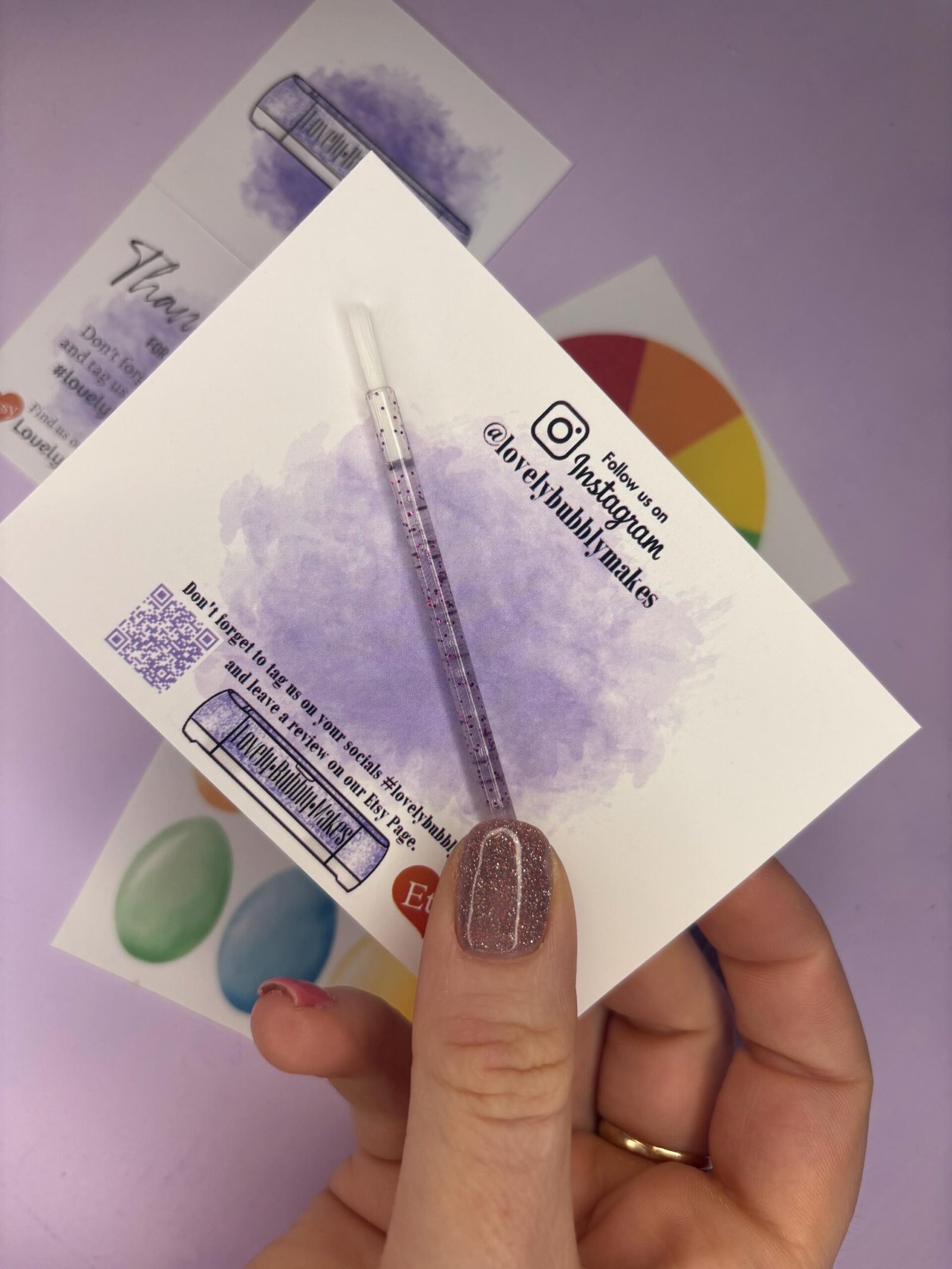 Glitter Mini Disposable Paint Brush - Image 9