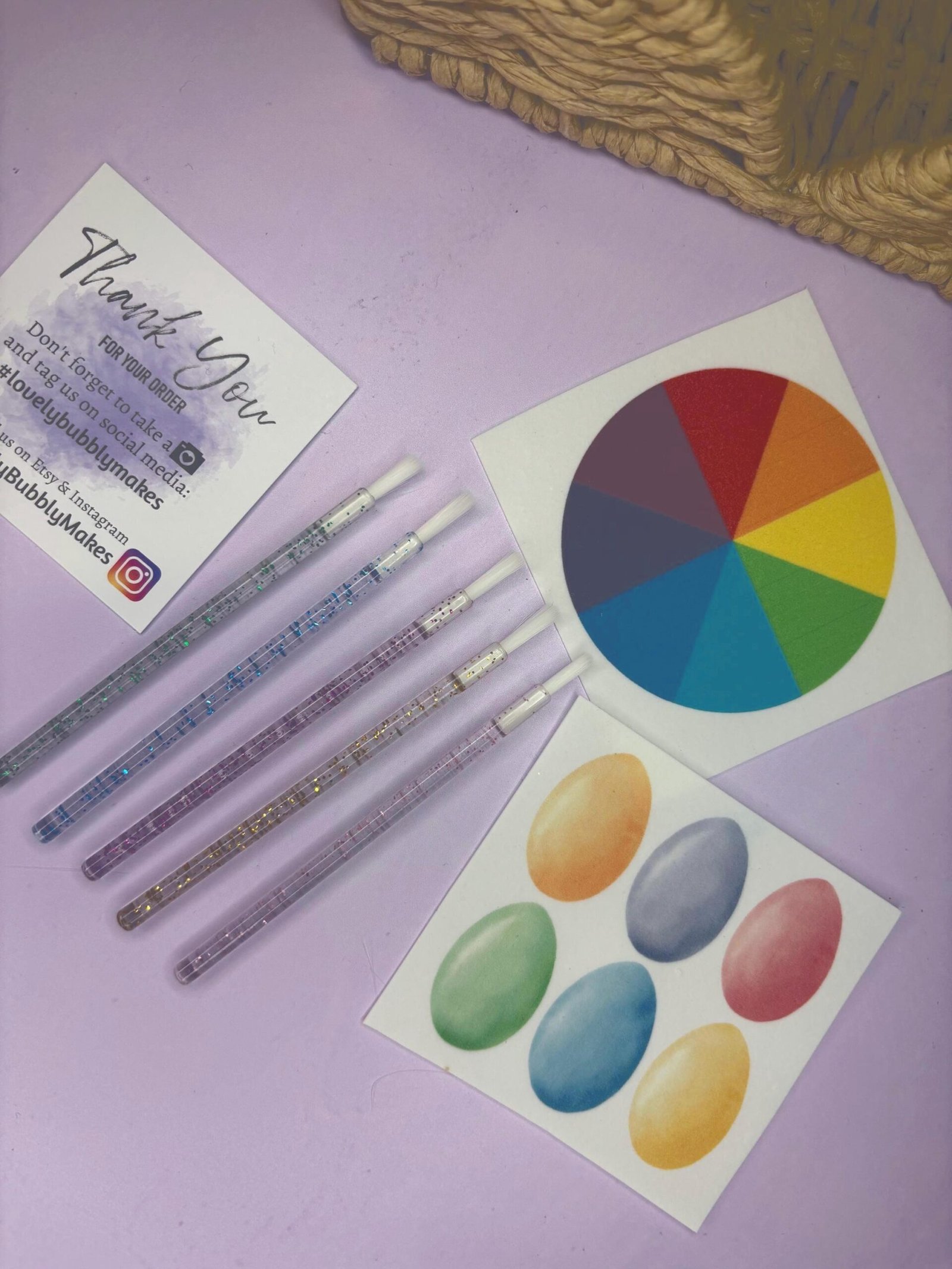 Glitter Mini Disposable Paint Brush - Image 4
