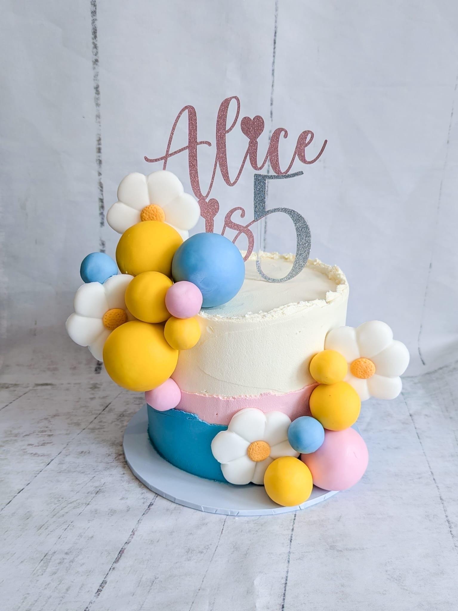 Name is Age Cake Topper - Image 2